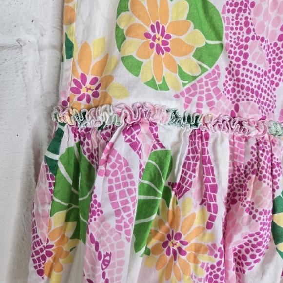 Vtg Y2k Lilly Pulitzer White Label Full Floral Skirt - Picture 4 of 5